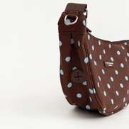 Crossbody Crescent Dog Walking Bag - Biscotti Blue