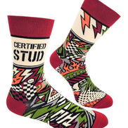 Certified Stud Men's Novelty Crew Socks