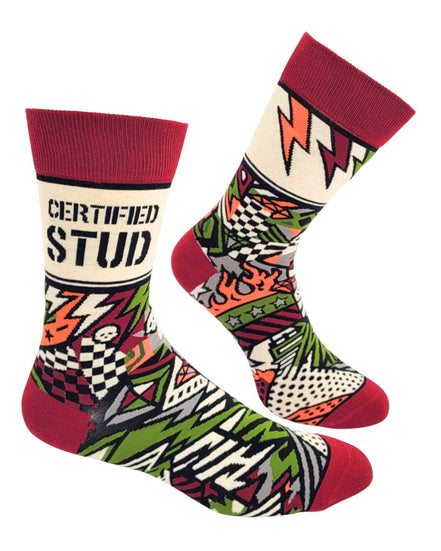 Certified Stud Men's Novelty Crew Socks