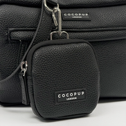 PU Leather Dog Walking Bag Bundle - Black