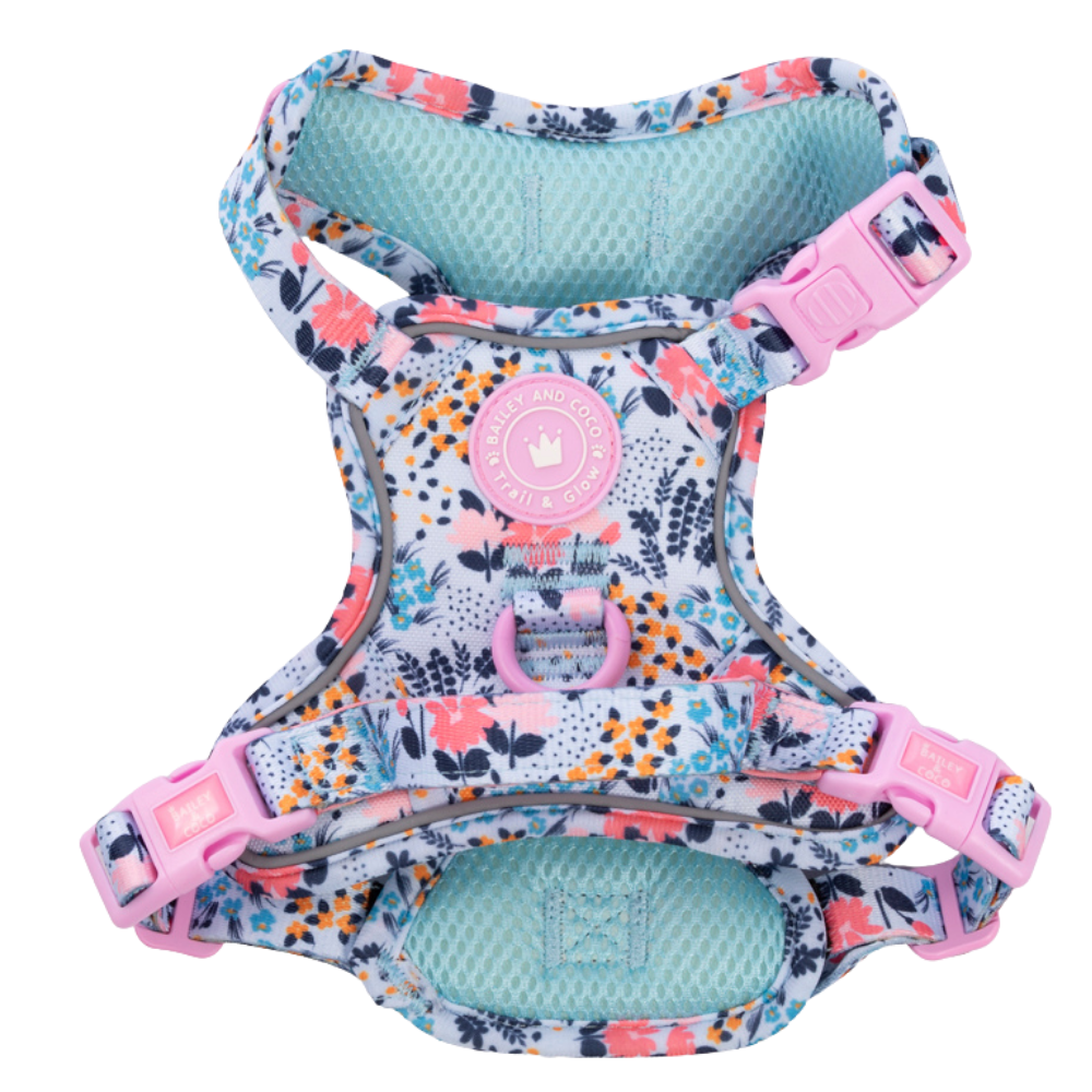Floral Dog Harness - Colour Drops - Spring Dreams: S