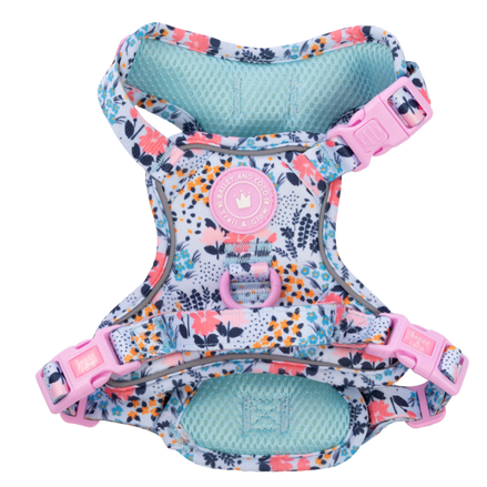 Floral Dog Harness - Colour Drops - Spring Dreams: S