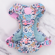 Floral Dog Harness - Colour Drops - Spring Dreams: M