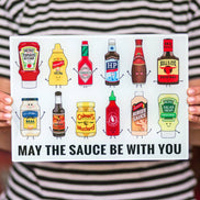 Funny Sauces Chopping Board