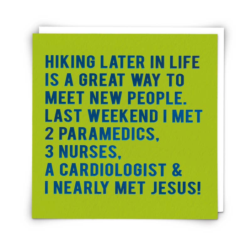 Hiking Greetings Card