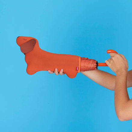 Balvi Teckel Umbrella | Brown Dachshund Umbrella