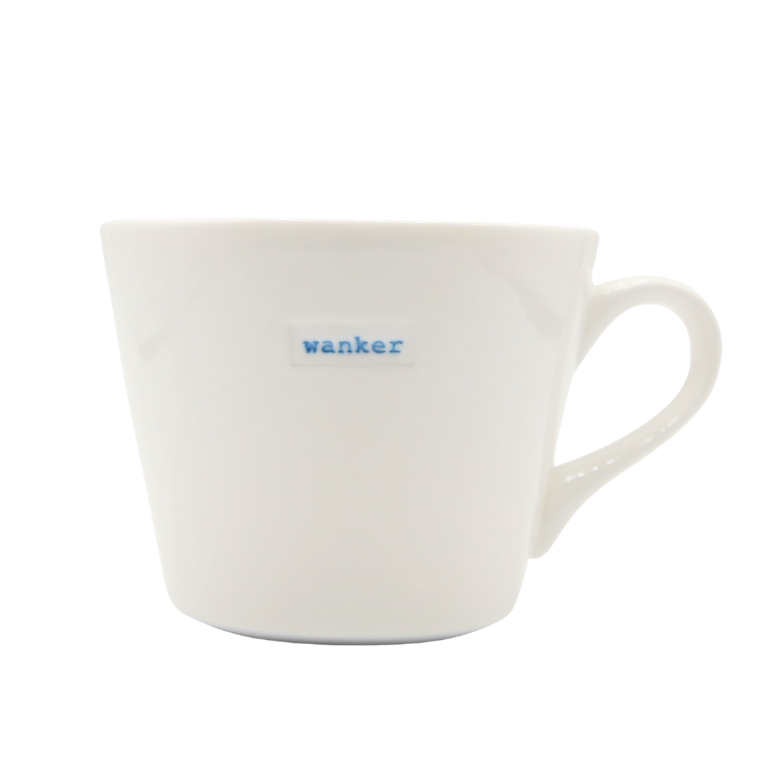Keith Brymer Jones Mug 350ml - wanker (blue)