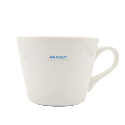 Keith Brymer Jones Mug 350ml - wanker (blue)