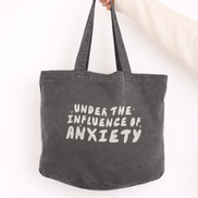Under The Influence Of Anxiety | Tote Bag: Vintage Denim