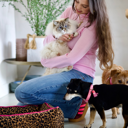 Lazy Leopard Dog Bed: Leopard / M