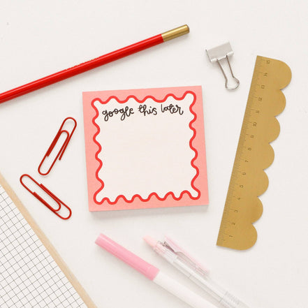 Memo pad - google this later