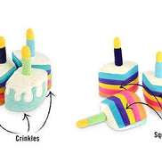 Party Time Bone-Appetit Cake Plush Dog Toy