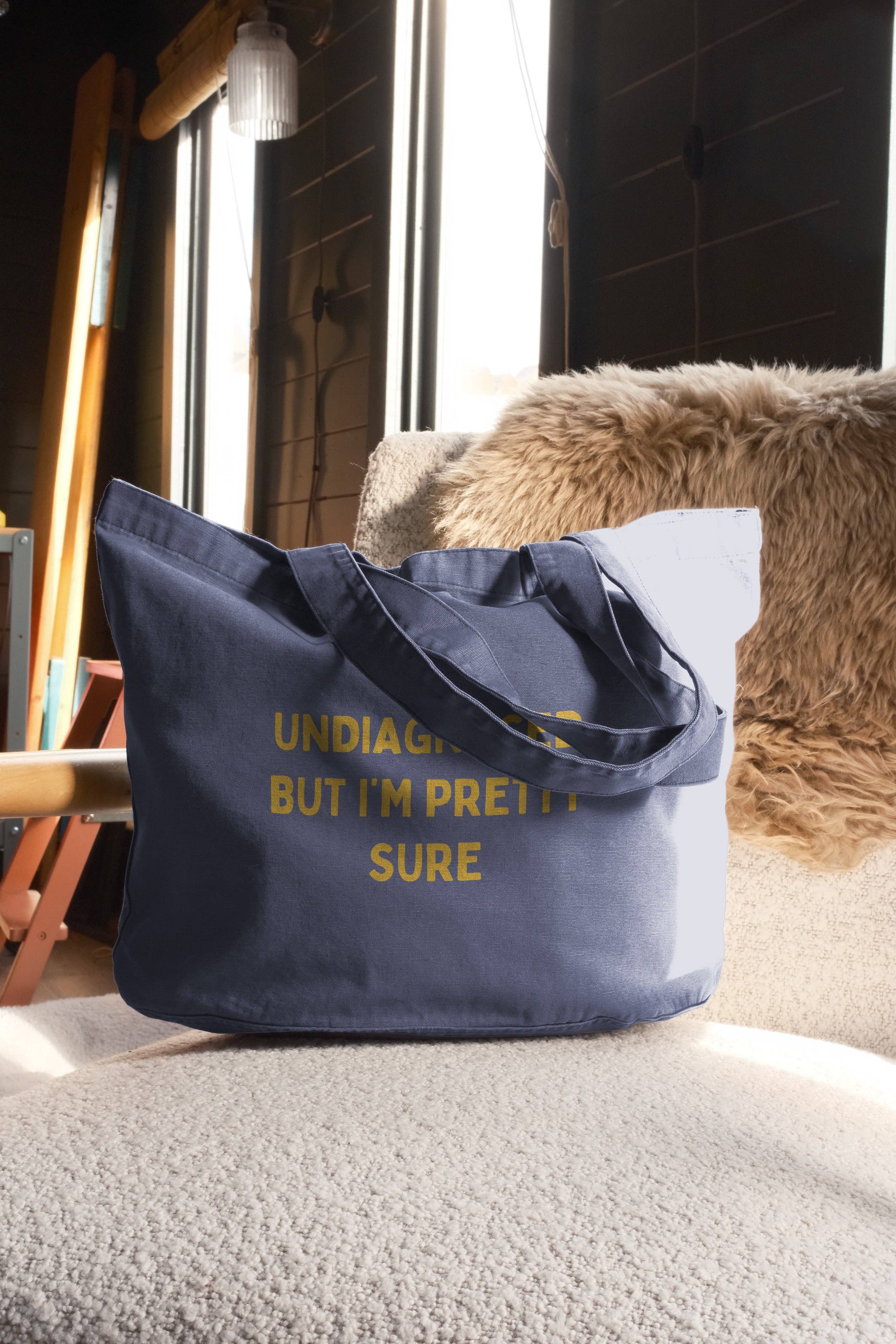 Undiagnosed But I'm Pretty Sure | Tote Bag: Vintage Denim