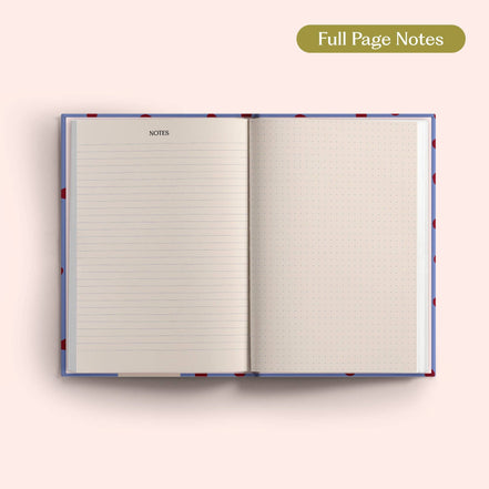 2027 Diary | A5 Hardcover Week to View | Purple Polka