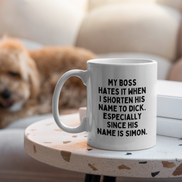 My Boss Hates It When I Shorten His Name To Dick | Mug: Black / 11oz Ceramic