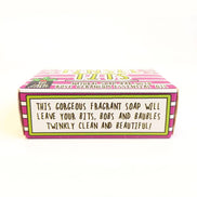 Tinsel Tits Christmas Soap Rose Geranium Funny Gift