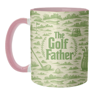 Mugs 'The Golf Father' by Lilly Rose: Mug Colour Inner & Handle 11oz - Green