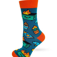 Everything Is Fine Dumpster Fire Women's Crew Socks