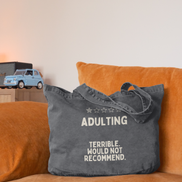Adulting | Tote Bag: Vintage Black