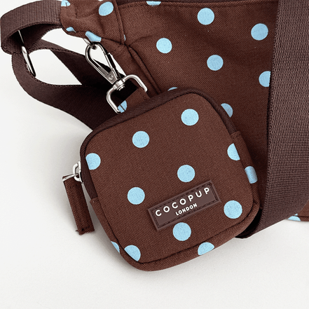 Crescent Treat Pouch - Biscotti Blue