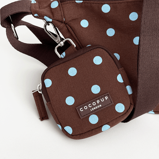 Crescent Treat Pouch - Biscotti Blue