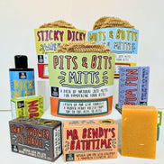 Tits 'n' Bits Mitts - Natural Jute Bath Mitts