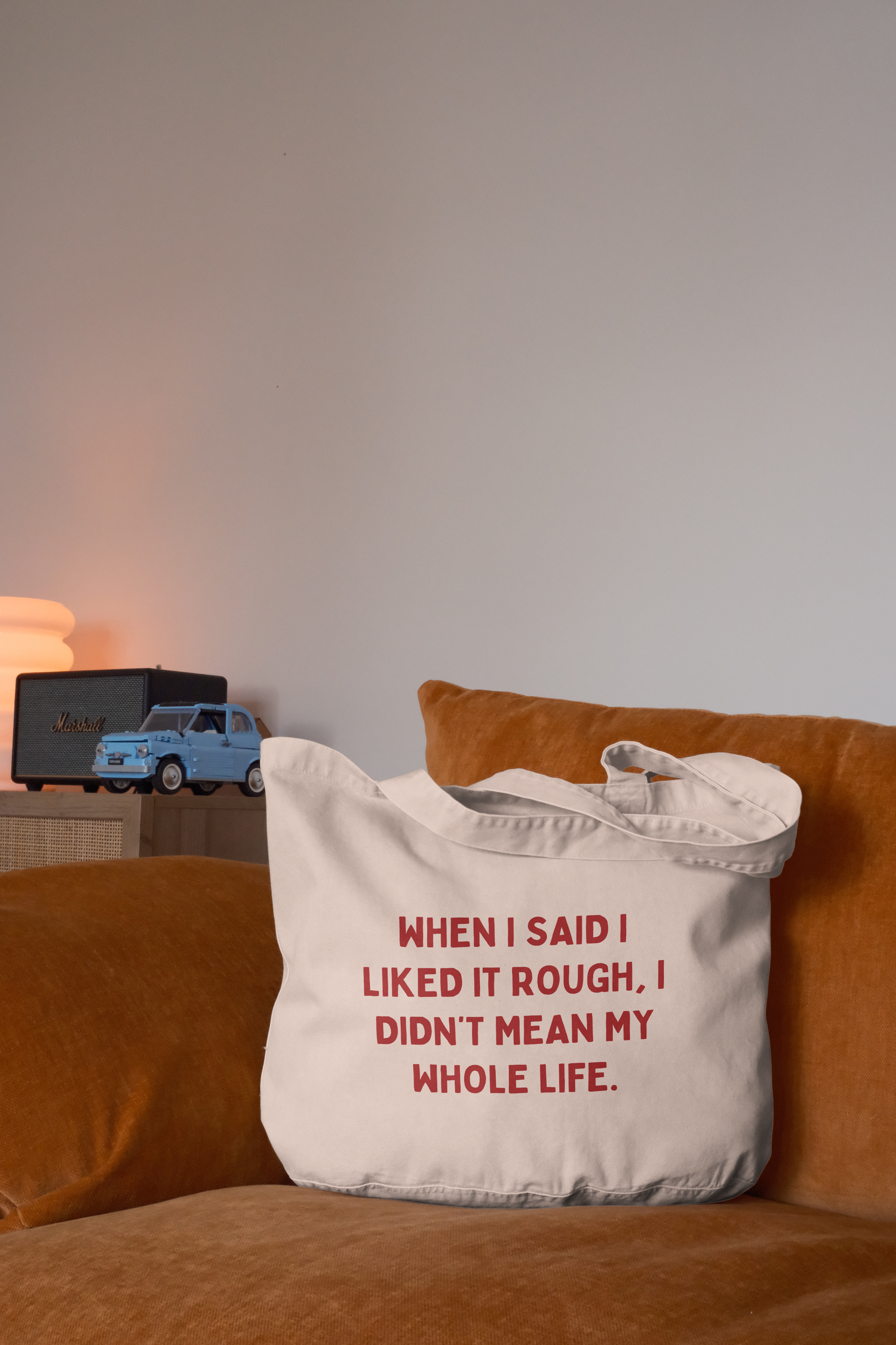 When I Said I Liked It Rough, I Didn't Mean My Whole Life | Tote Bag: Vintage Black