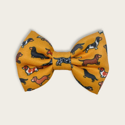 Dog Bow Tie - Dashing Dachshunds