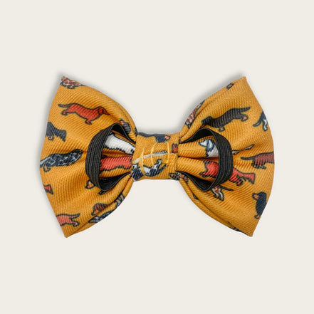 Dog Bow Tie - Dashing Dachshunds