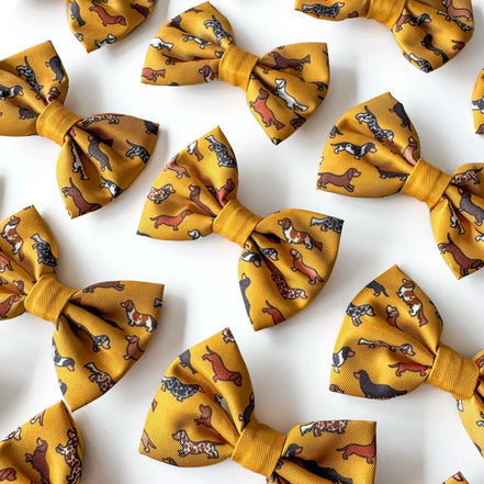 Dog Bow Tie - Dashing Dachshunds