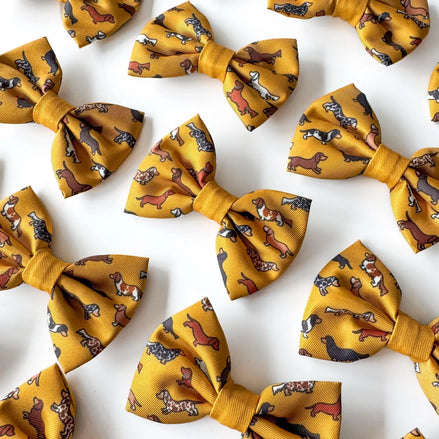 Dog Bow Tie - Dashing Dachshunds