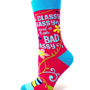Classy Sassy and a Little Bad Assy Women's Crew Socks