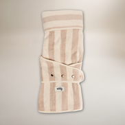 Hazelnut Stripe | The Cosy Cloak Drying Robe: L