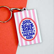 'Soul of a Spice Girl' Keyring for Her