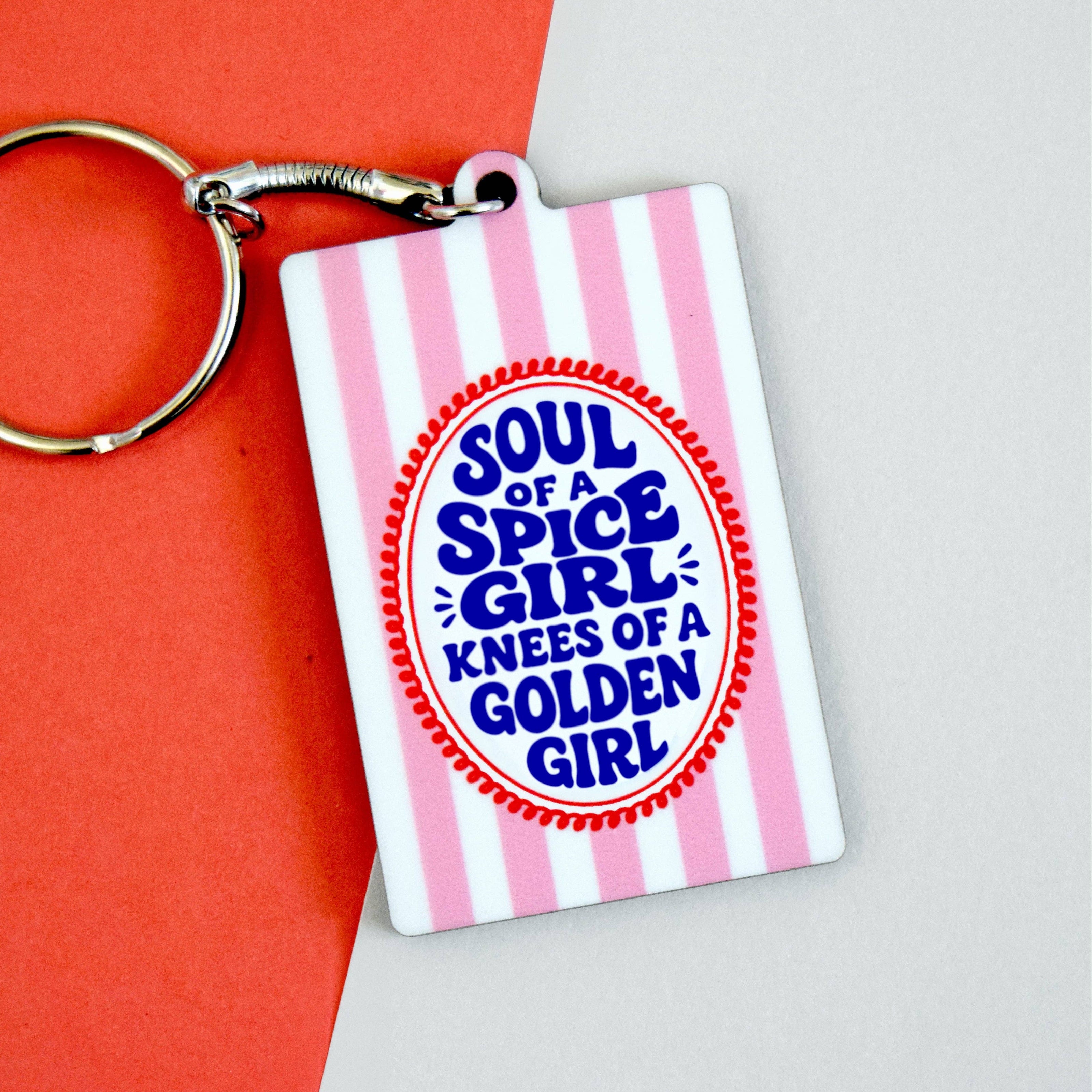 'Soul of a Spice Girl' Keyring for Her