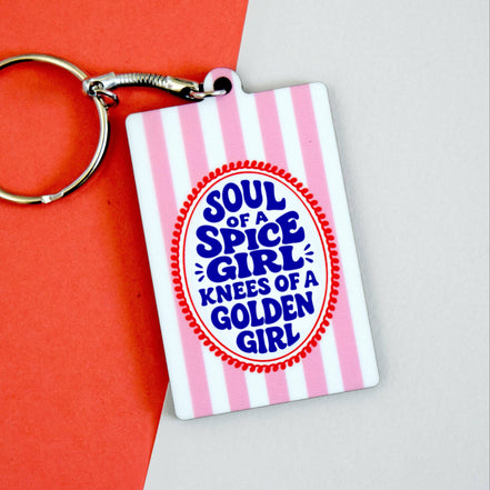 'Soul of a Spice Girl' Keyring for Her