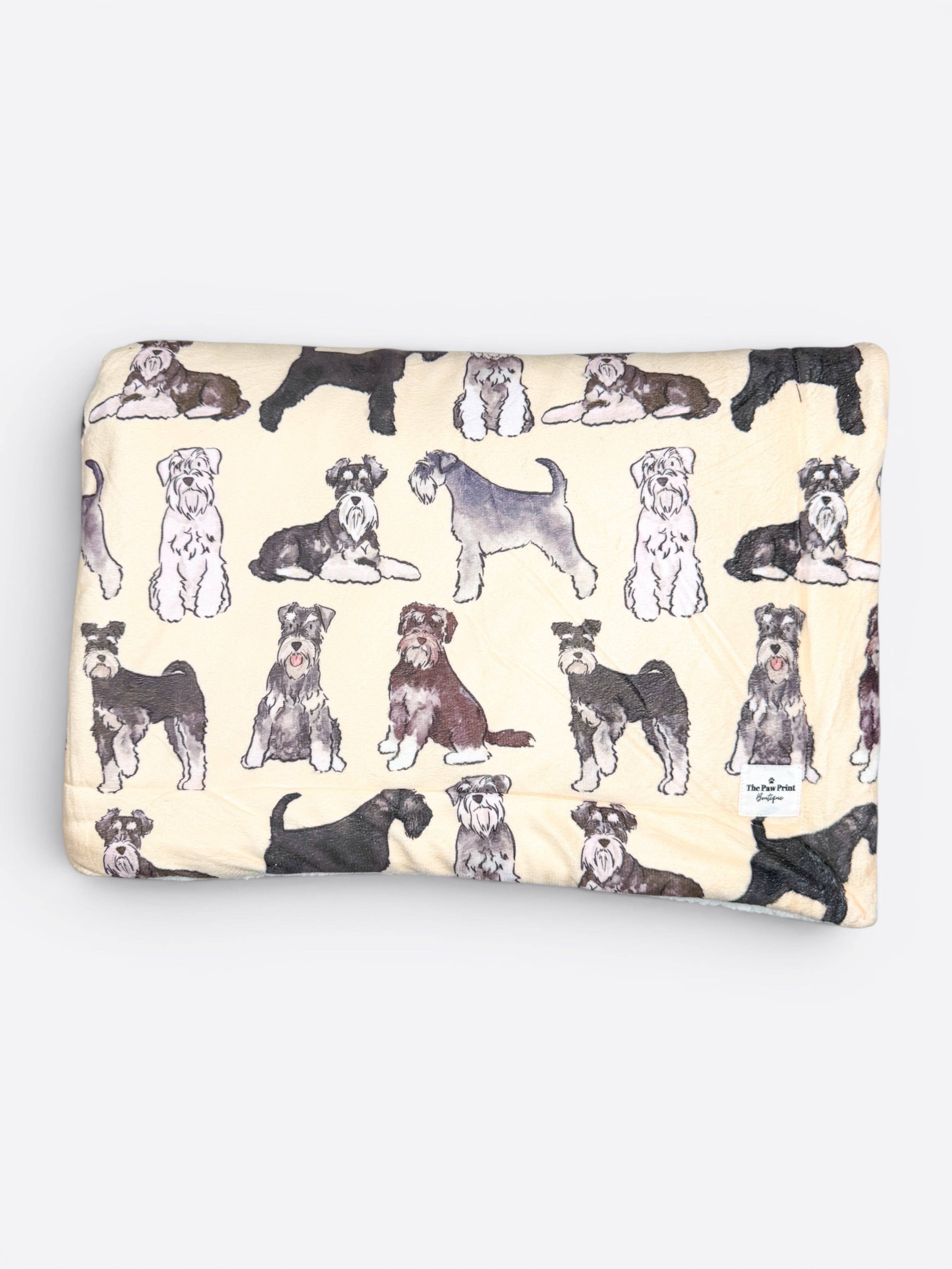 Schnauzer Dog Blanket