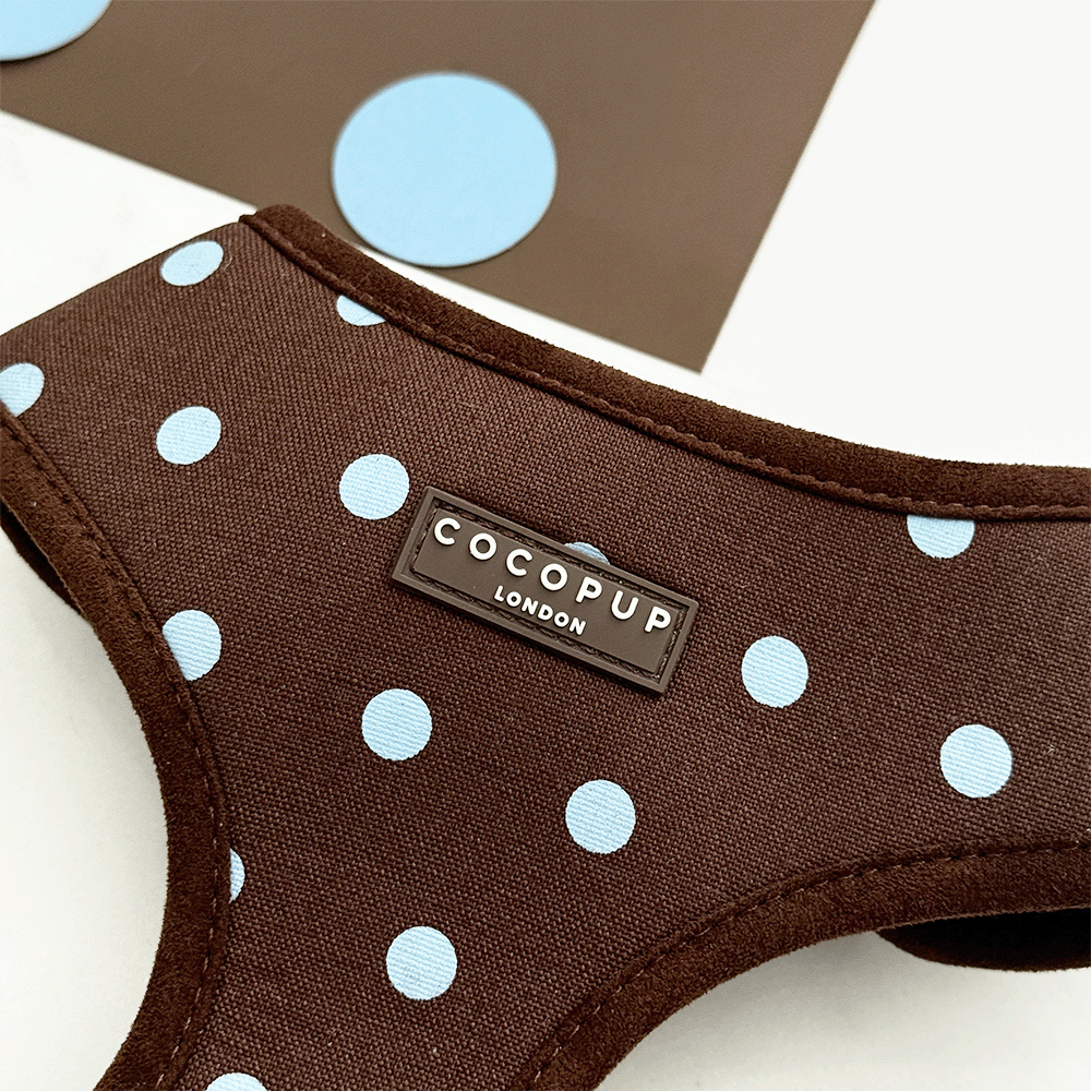 Biscotti Blue Adjustable Neck HARNESS: XXS