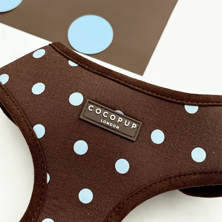 Biscotti Blue Adjustable Neck HARNESS: S