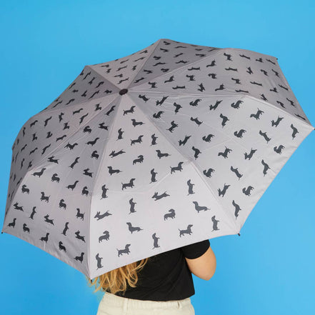 Balvi Teckel Umbrella | Grey Dachshund Umbrella
