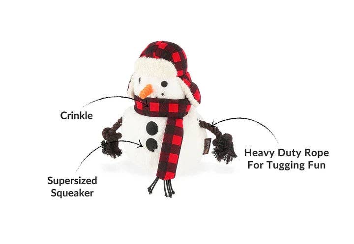 Home for Holiday - Snowman - Blizzard Buddy- Christmas - Dog Toys: Wholesale