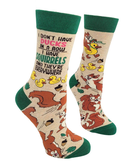I Don't Have Ducks in a Row... Women's Crew Socks