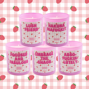 Coconut & Black Pepper Absofuckinlutely Pink Strawberry Candle