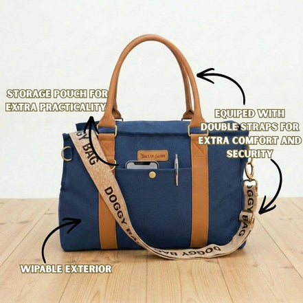 Stylish Dog Bag - Blue: Default Title