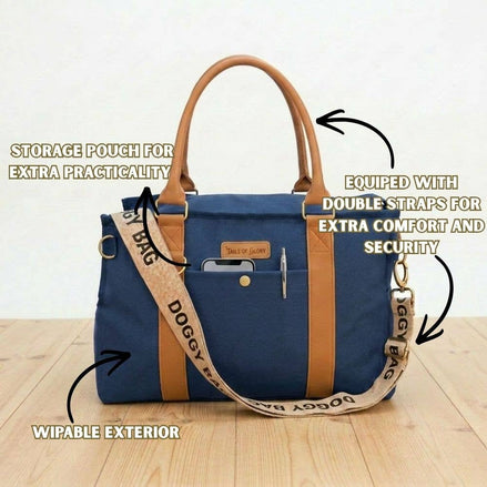 Stylish Dog Bag - Blue: Default Title