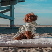 Matcha Stripe | The Cosy Cloak Drying Robe: XS