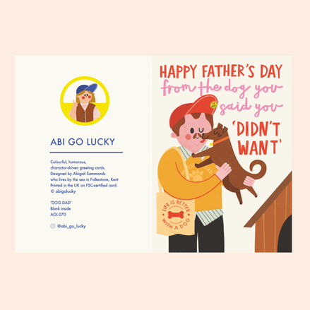 DOG DAD - FUNNY FATHER'S DAY CARD