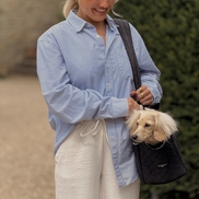 Dog Carrier - Quilted Black