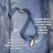 Stylish Dog Bag - Blue: Default Title