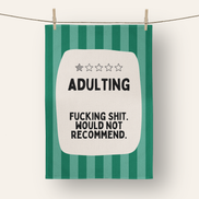 Adulting | Tea Towel: Red & Watermelon